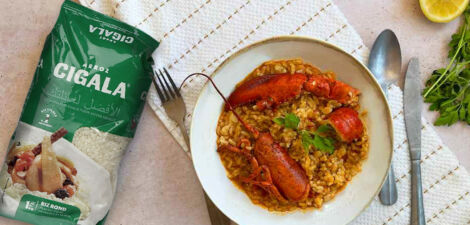 Riz sec au homard