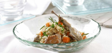 Riz aux cailles avec Arroz Cigala