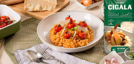 Riz à la tomate douce et au basilic