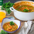 Soupe de riz au homard