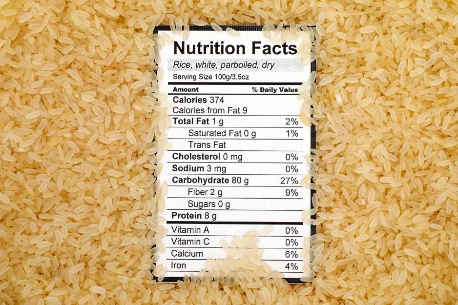 قيمة الأرز الغذائية