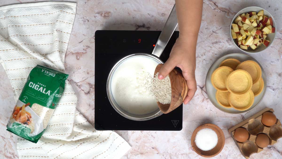 gateau de riz aux pommes: Cuisson du riz