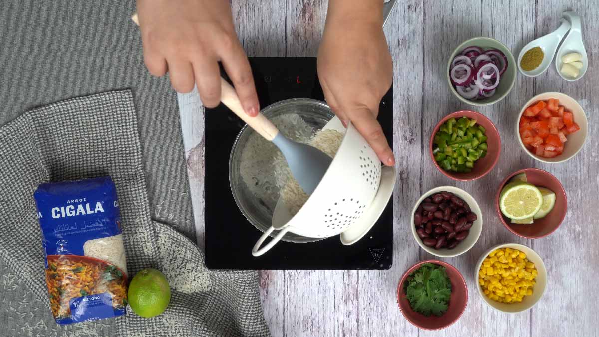 salade mexicaine au riz: Cuisson du Riz