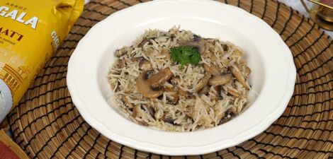 Riz champignon crème