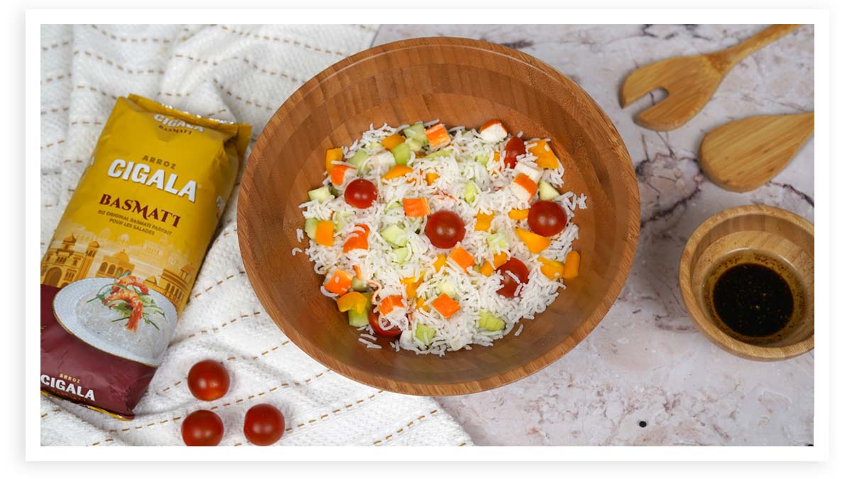 Salade riz surimi : Cuire le riz