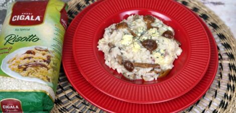 imagen receta Risotto ai funghi e gorgonzola