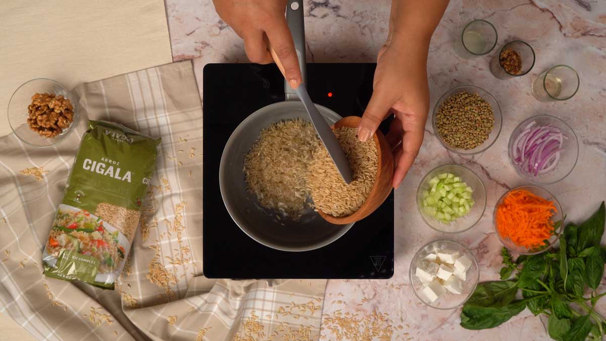 salade lentilles et riz: Cuisson du riz