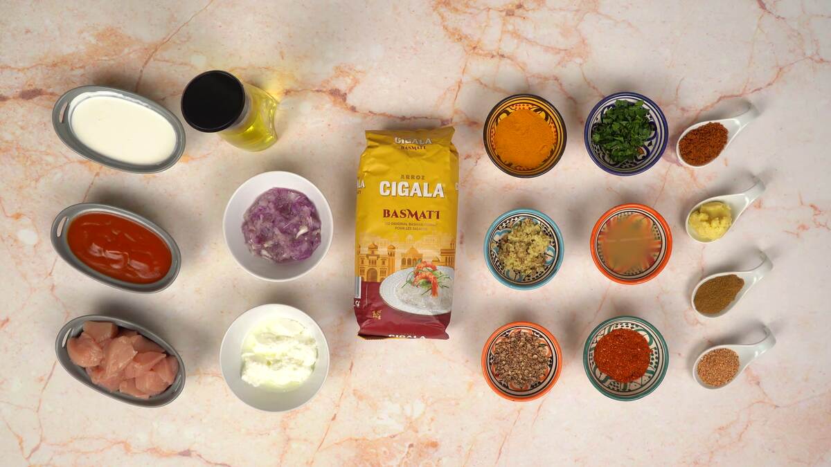 Les ingrédients essentiels pour le plat de tikka masala