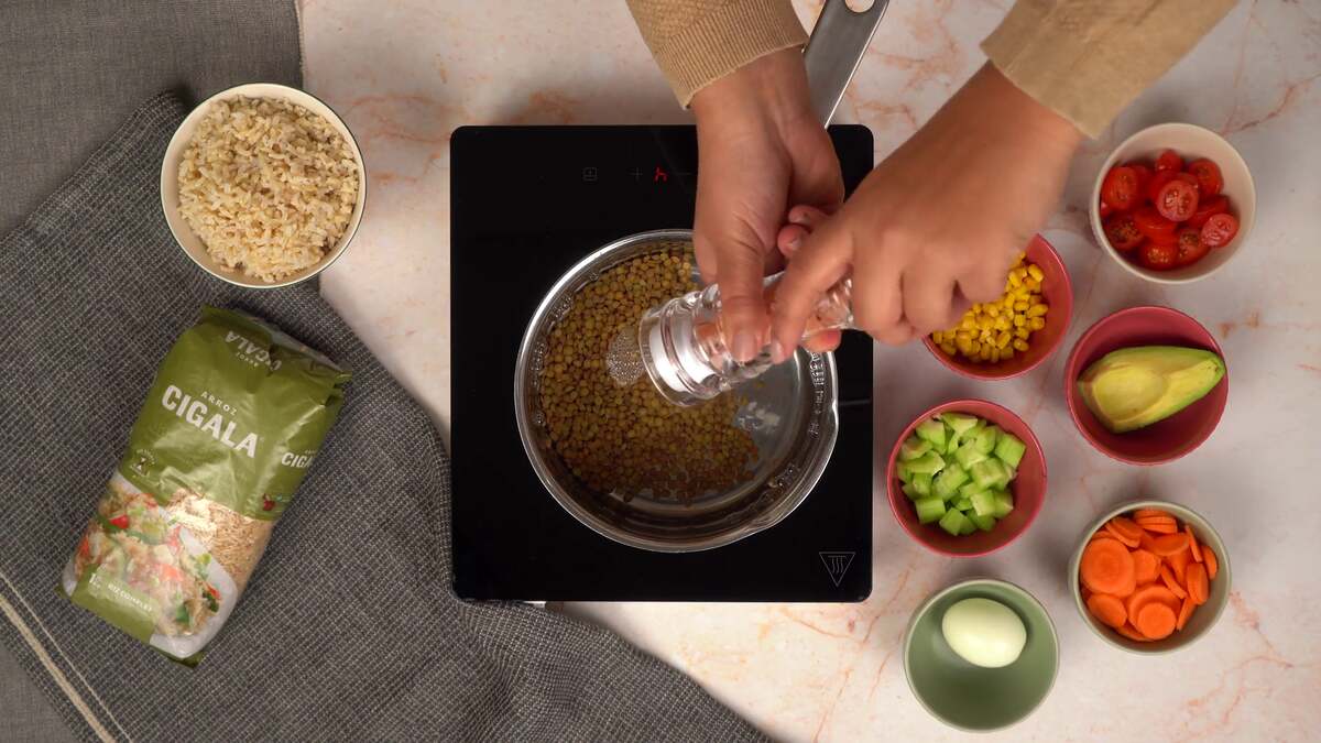 Ajout de sel au cuisson des lentilles 